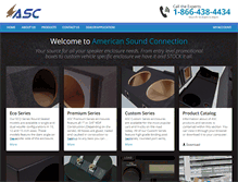 Tablet Screenshot of americansoundconnection.com